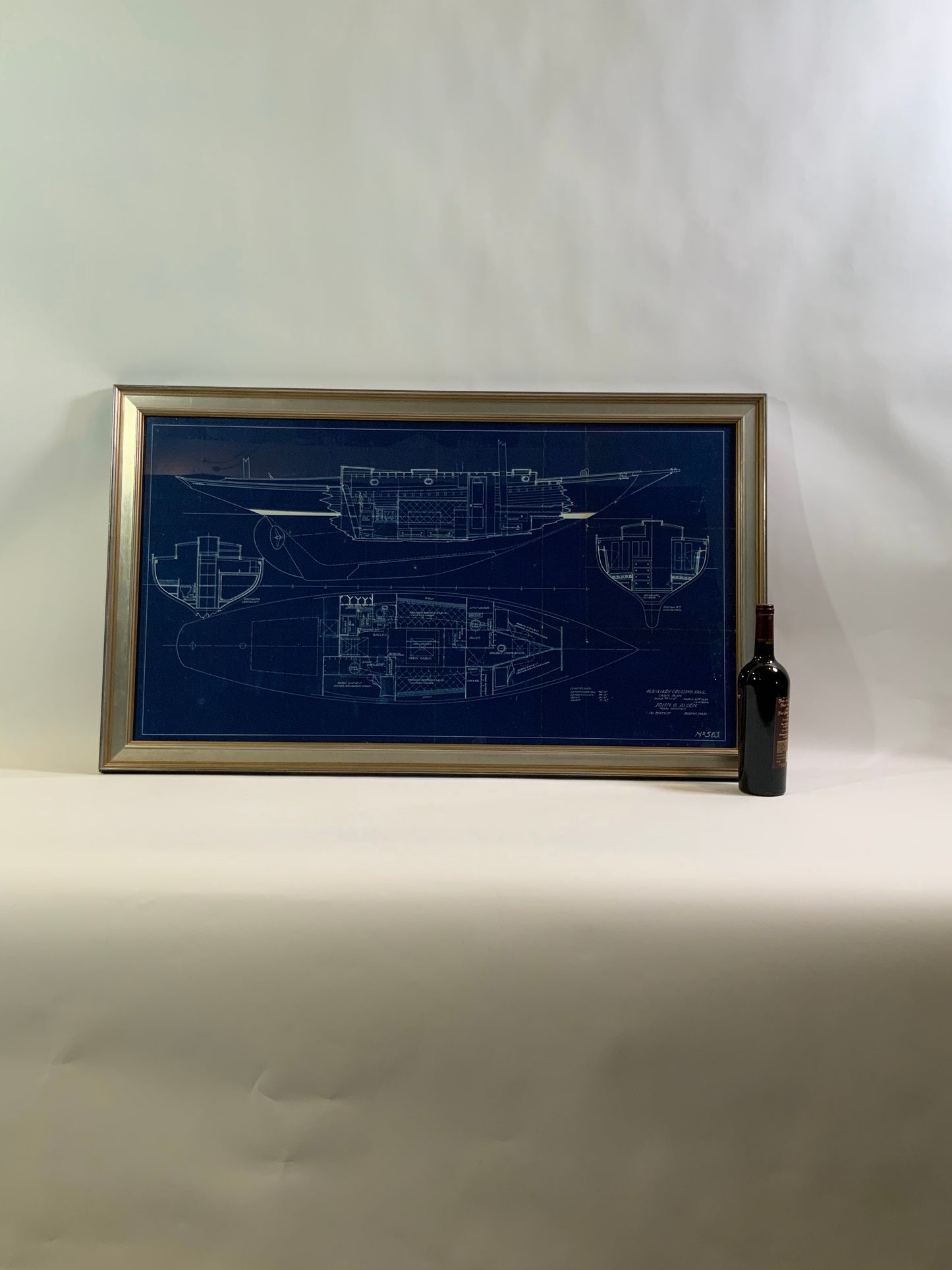 John Alden Blueprint No. 583 of an Auxiliary Cruising Yawl - Lannan Gallery