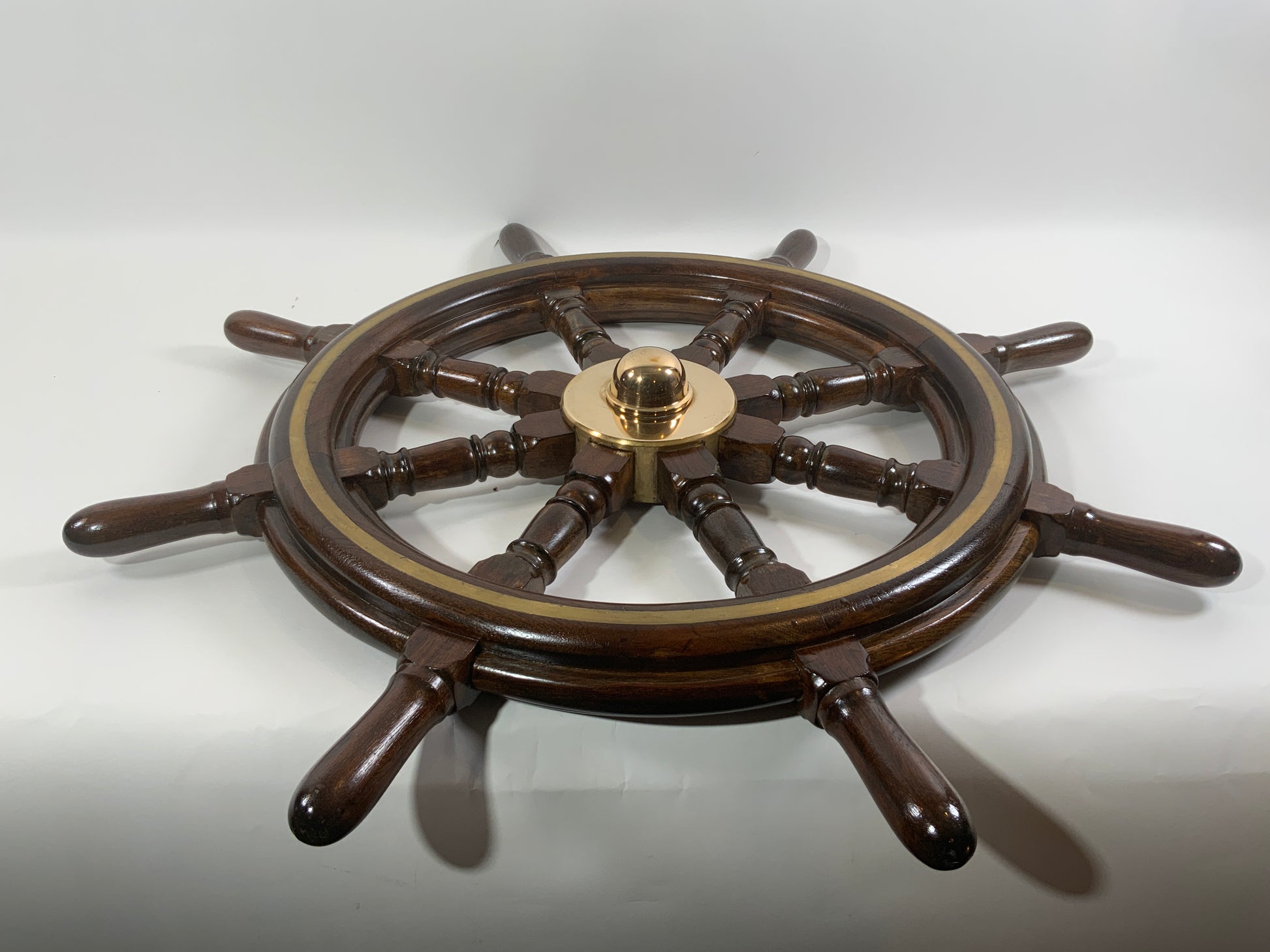 Authentic 8-Spoke Ship's Wheel - Lannan Gallery