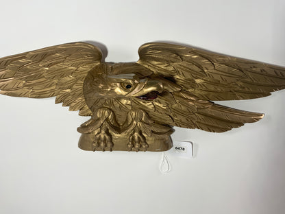 Old Gold Carved Wood American Eagle - Lannan Gallery