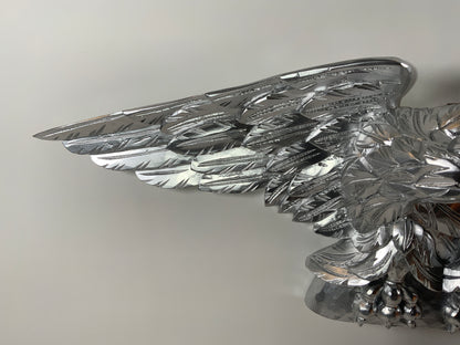Silver Carved Wood American Eagle - Lannan Gallery