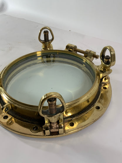Authentic Solid Brass Ship's Porthole - Lannan Gallery