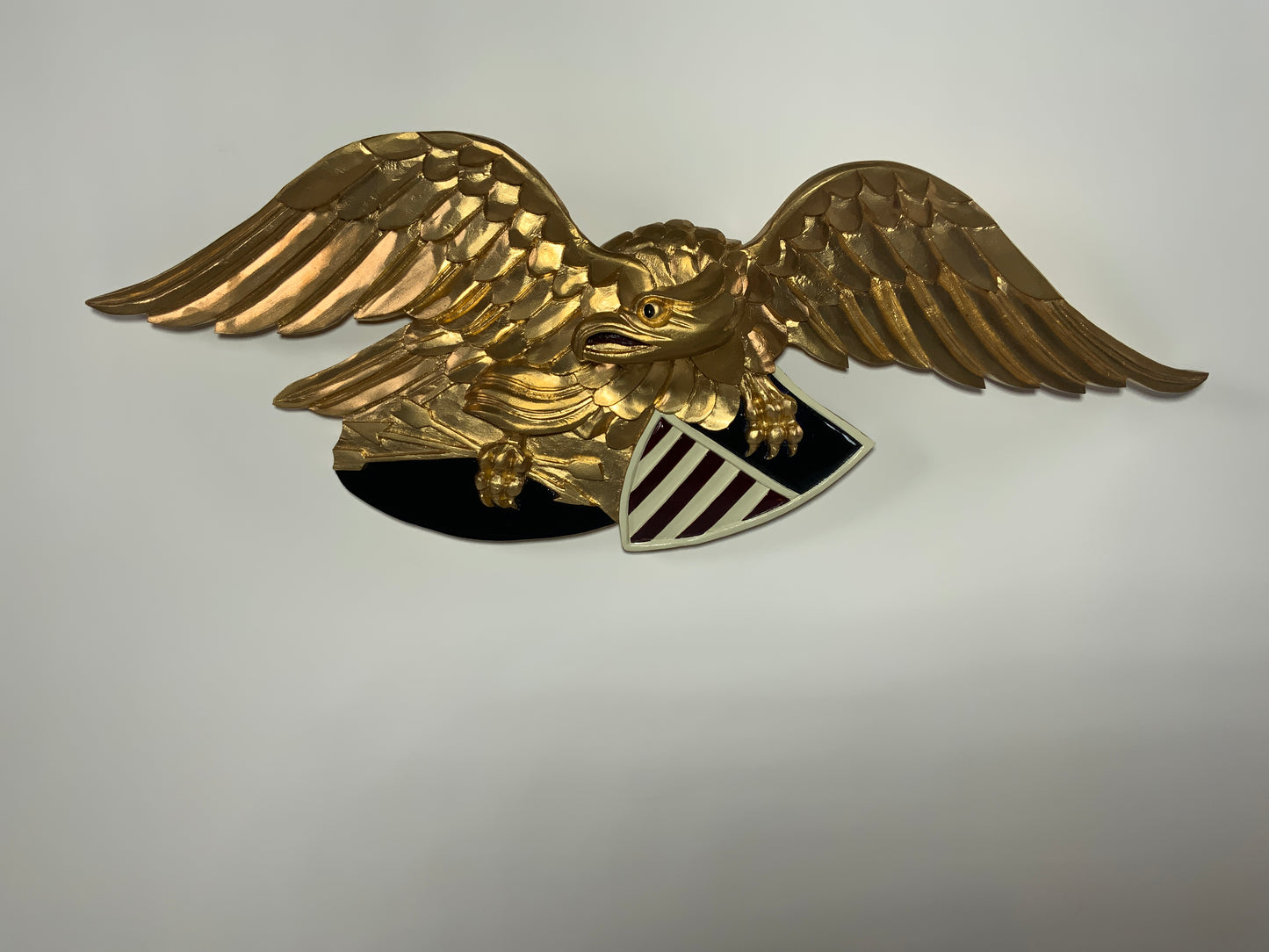 Gold Carved Wooden Eagle | Great Seal | "Louisburg" - Lannan Gallery