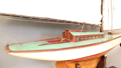 Gaff Rigged Pond Yacht of a Sloop - Lannan Gallery